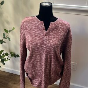 Lucky brand long sleeve buttoned Henley